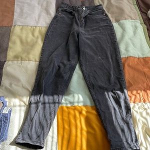 H&M grey/black jeans. Ankle length and high waisted